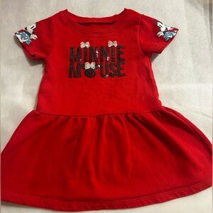 Disney red Minnie Mouse dress for toddlers. Sz 3T